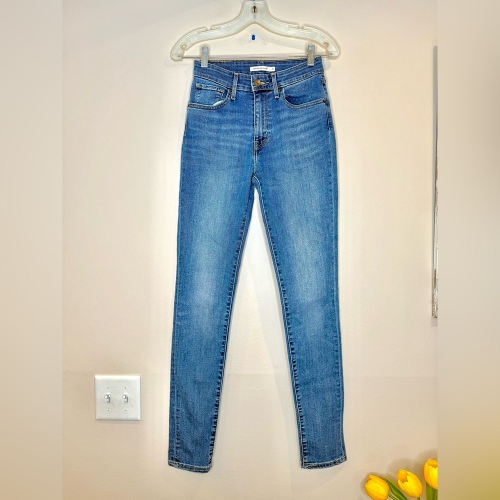 🔥Levi’s High Rise Skinny Classic Blue Women's Jeans Size 27 EUC🔥